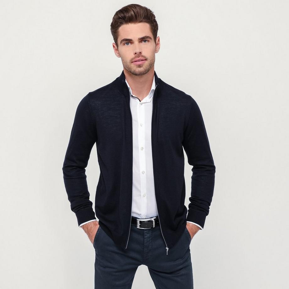 Manor Man Veste courte en tricot  