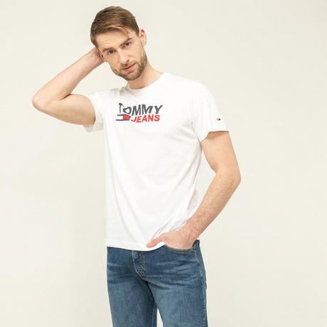TOMMY JEANS TJM Corp Logo Tee T-Shirt 