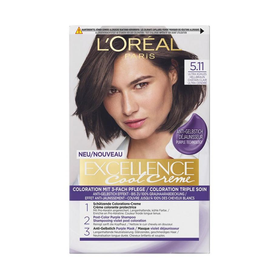 L'Oréal Paris Cool Crème Helbraun Cool Crème 5.11 Ultra Kühles Hellbraun 