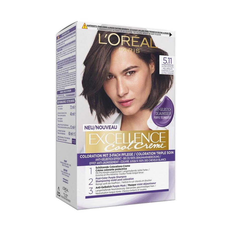 L'Oréal Paris Cool Crème Helbraun Cool Crème 5.11 Ultra Kühles Hellbraun 