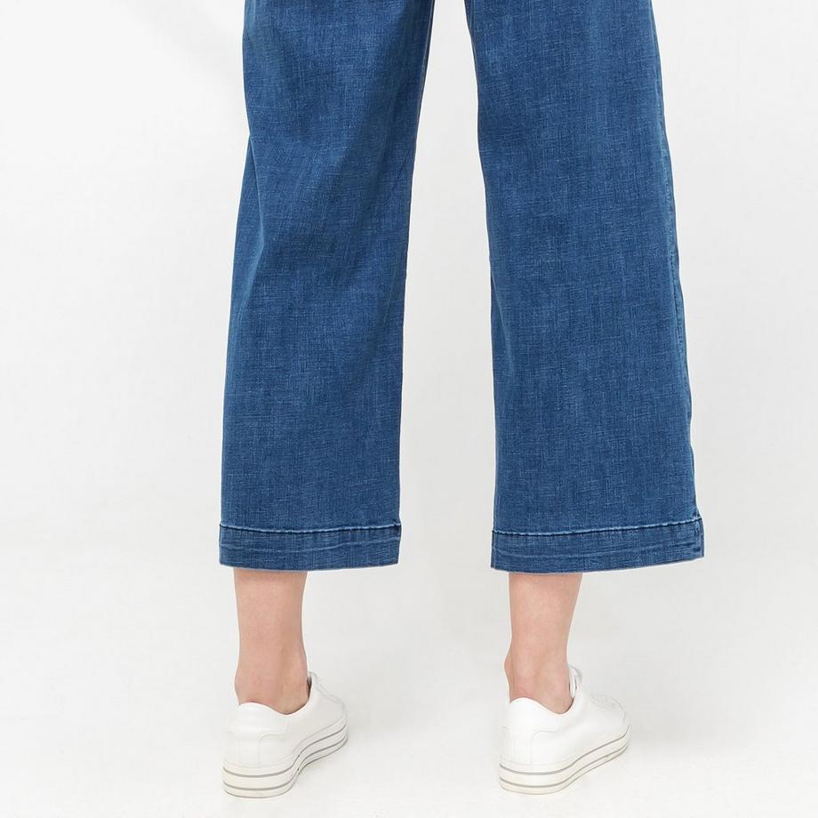 La Petite Etoile Wide Leg High Rise 7/8 Länge Jeans  