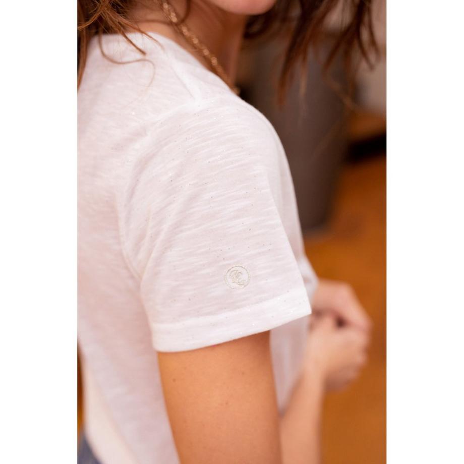 La Petite Etoile Elvie Scollo a V Maniche Corte T-Shirt  