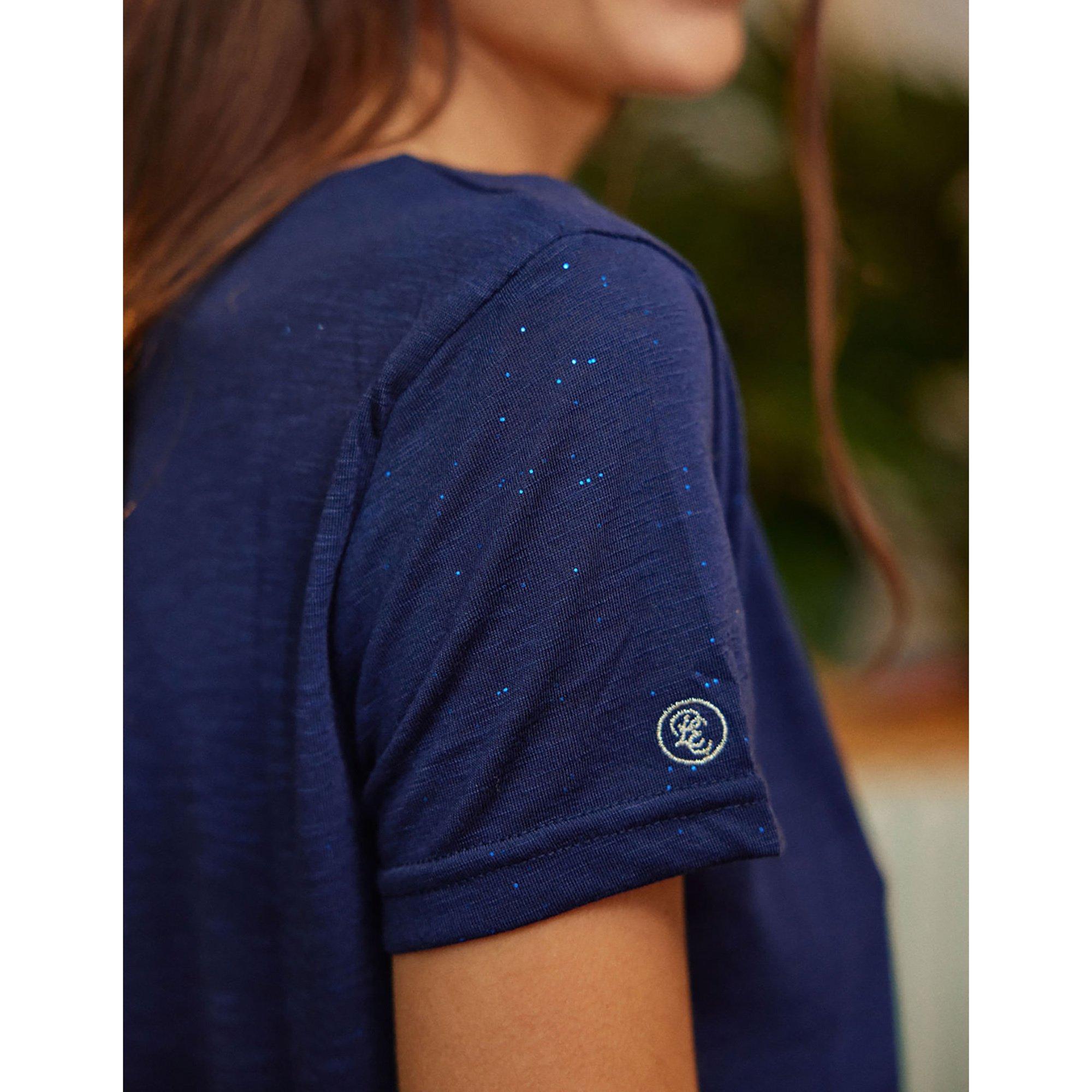 La Petite Etoile Elvie Col V Manches Courtes T-Shirt  