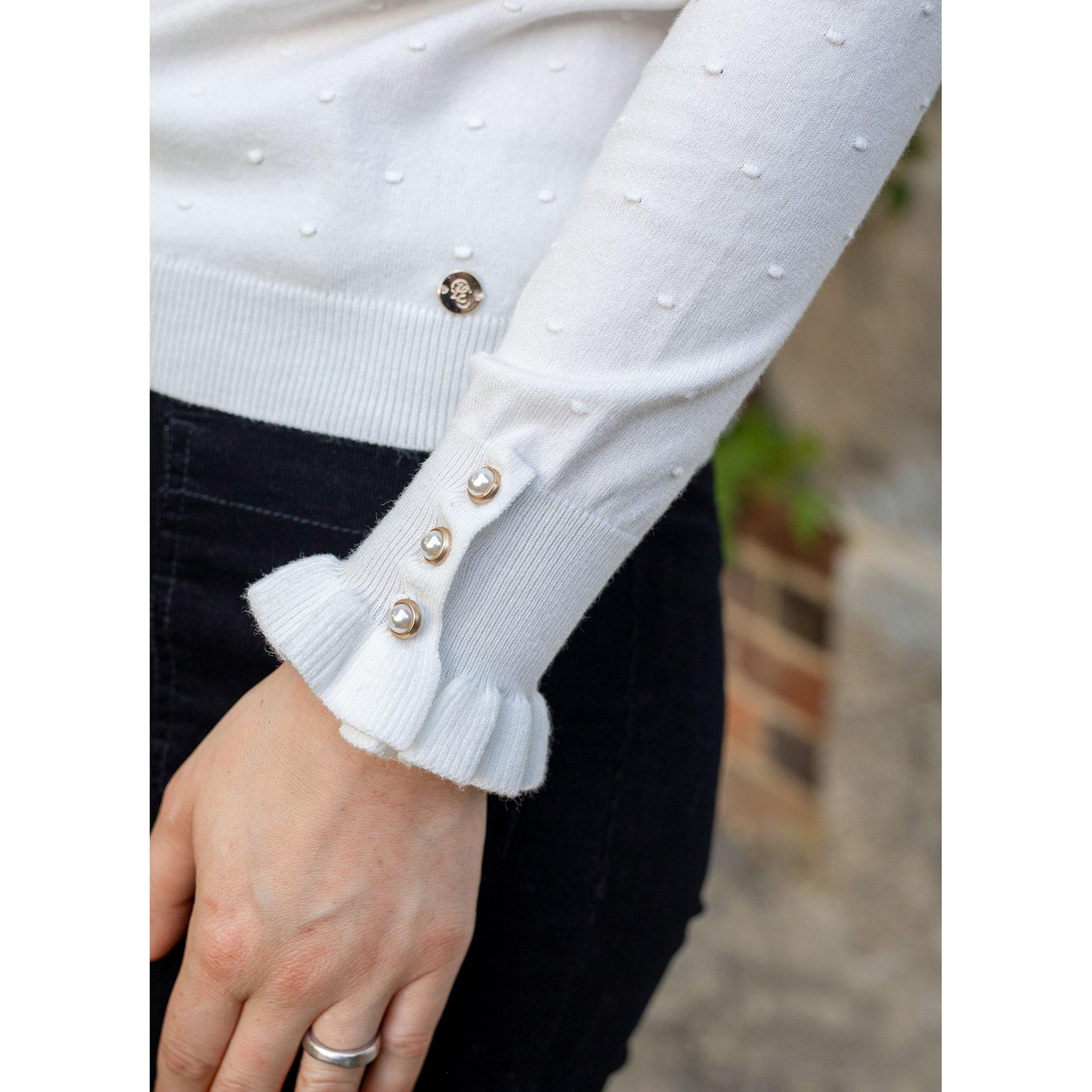 La Petite Etoile Solferinos Pullover mit Rüschenkragen  