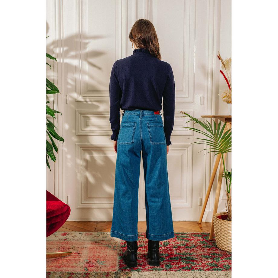 La Petite Etoile Solferinos Rüschen Strickpullover  