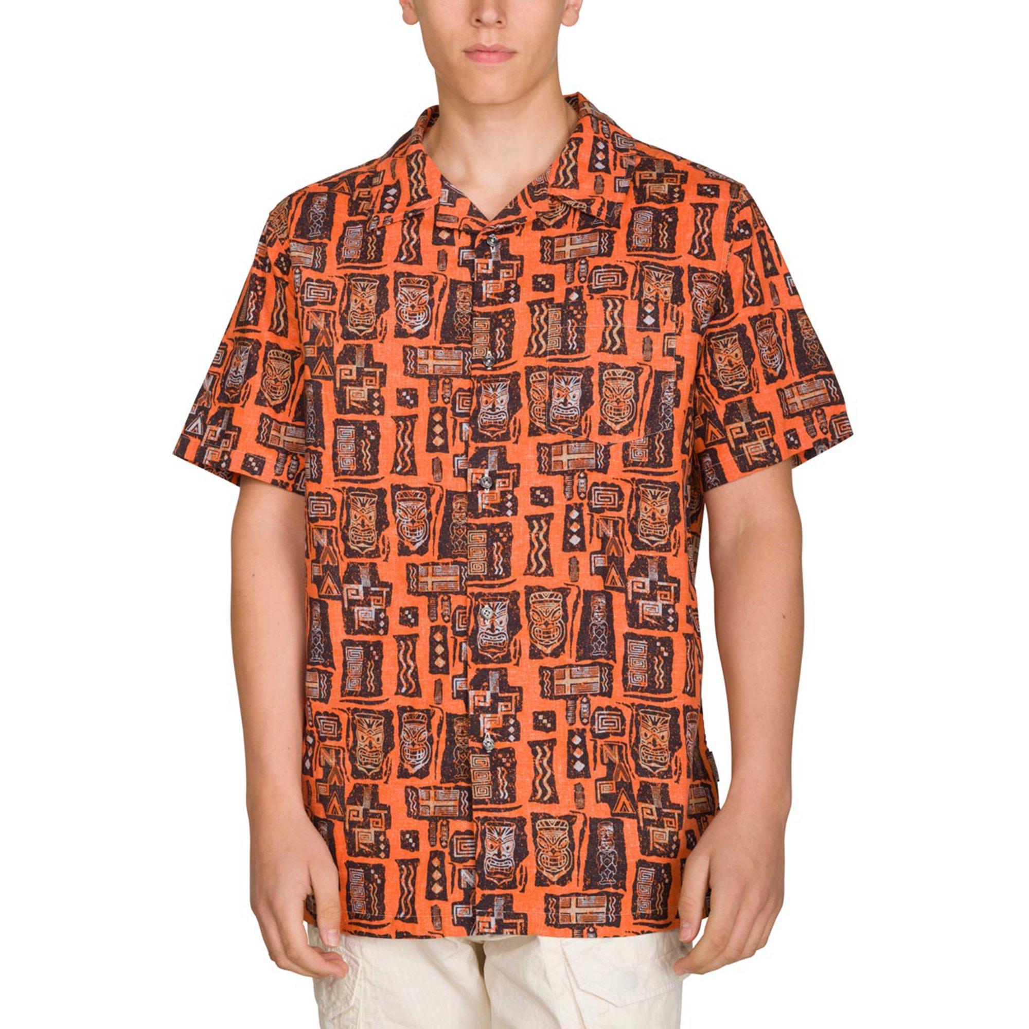 Image of Hemd, Kurzarm Herren Orange S