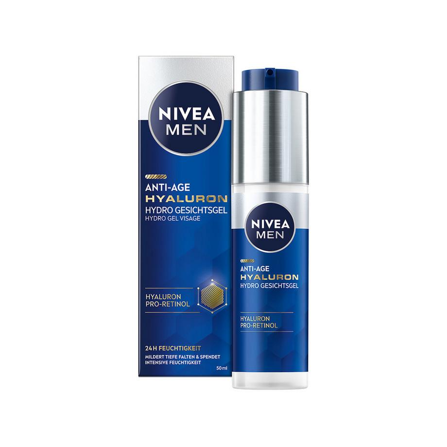NIVEA Men Anti-Age Hyaluron Gesichtsgel Hydro Gel Visage Anti-Age Hyaluron 