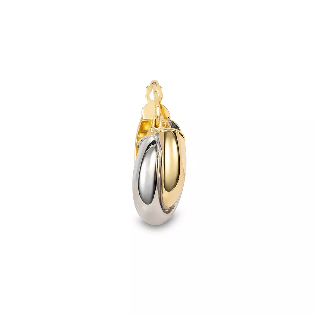 L' Atelier Gold 18 Karat by Manor - Creolen, One Size, Zweifarbig 2