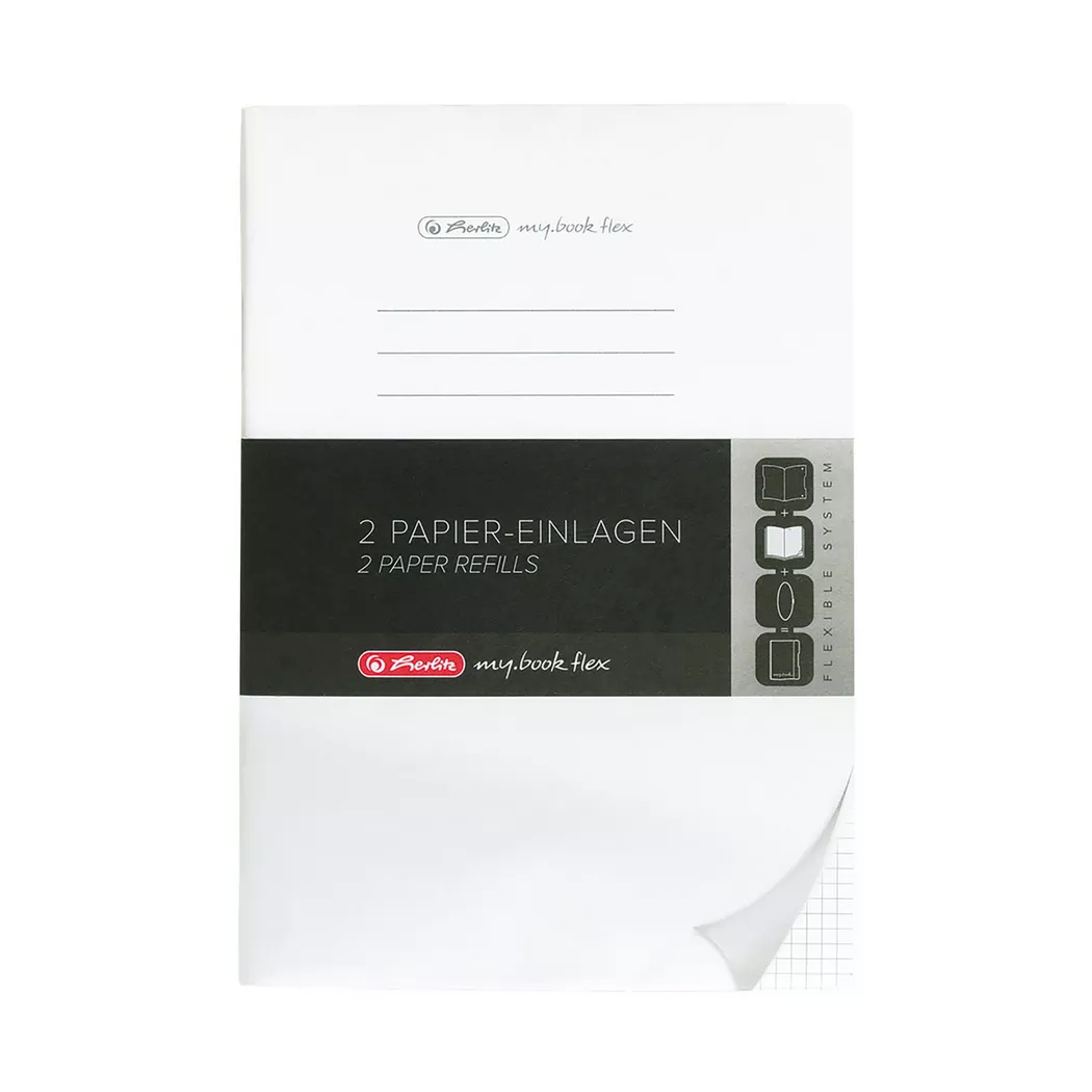 Herlitz - Inserti in carta, DIN A4, Bianco