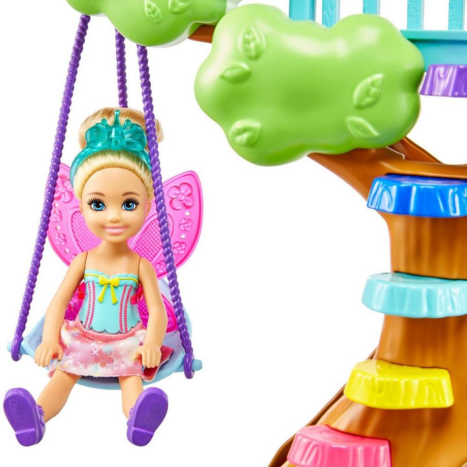 Barbie  Chelsea Dreamtopia Regenbogen-Schaukel-Spielset mit Puppe 