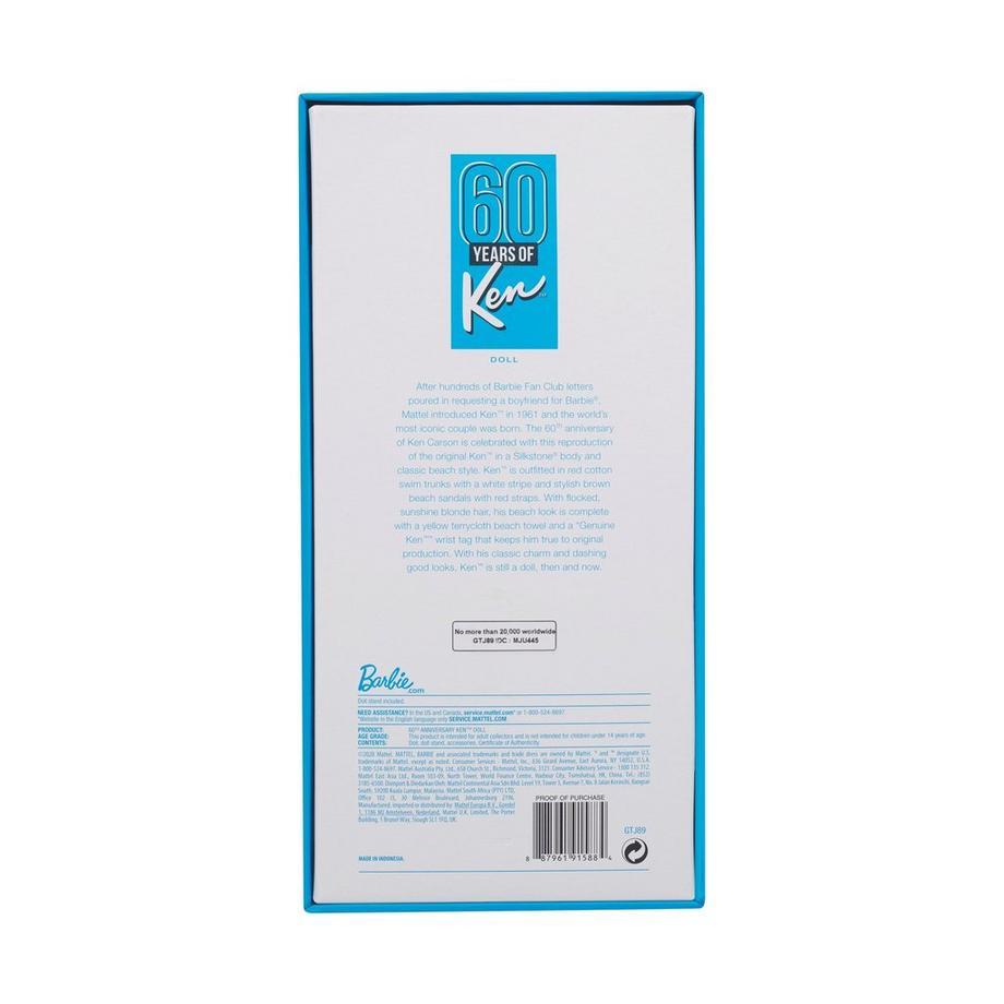 Barbie  Ken 60th Anniversary Original Mannequin Doll 