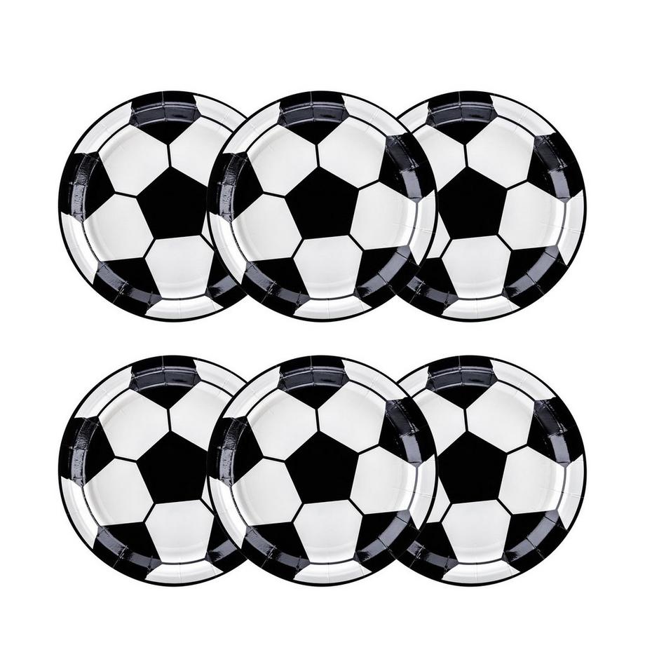 Sombo Football Assiette en papier, 6 pièces 