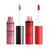 NYX-PROFESSIONAL-MAKEUP  2Me, Luv Me Butter Lip Gloss Duo 1 Nude Pink/Warm Red