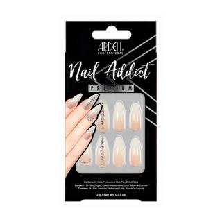 ARDELL Nail Addict Nail Addict Nude Light Crystals, Ongles Artificiels 