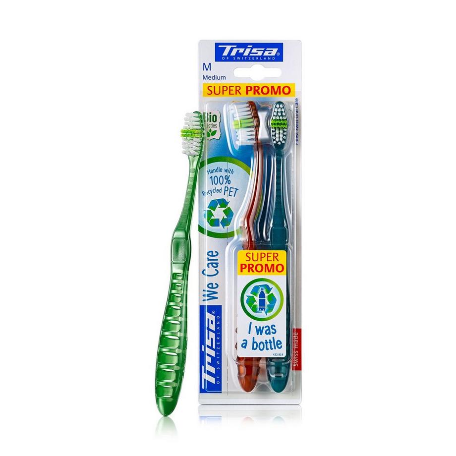 Trisa  Zahnbürste We Care Medium Duo 