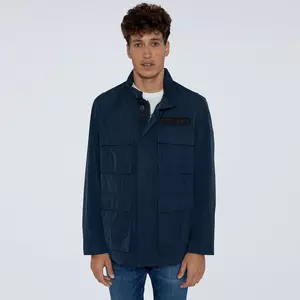 Field jacket con cappuccio
