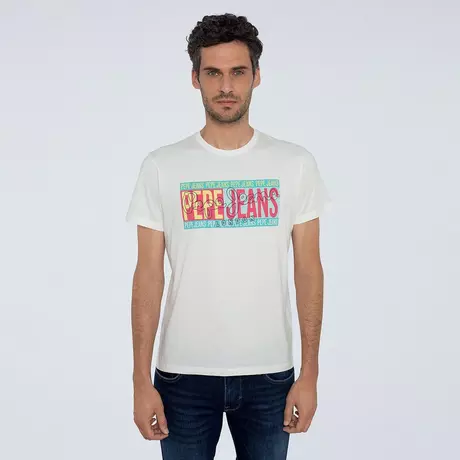 Pepe Jeans T-Shirt MARK Ecru
