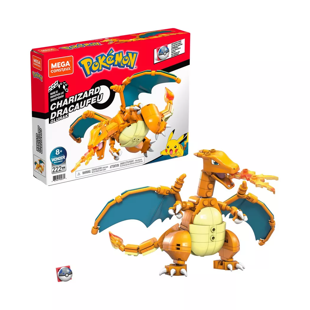 Mega Construx -  Pokémon Glurak, Multicolor