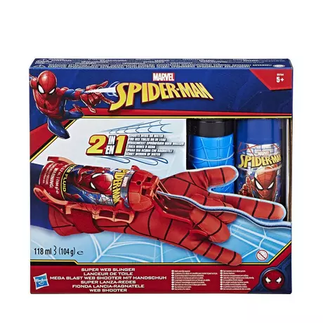 Hasbro  Spider-Man, Un Méga-Explosion De La Toile Avec Un Gant Multicolor
