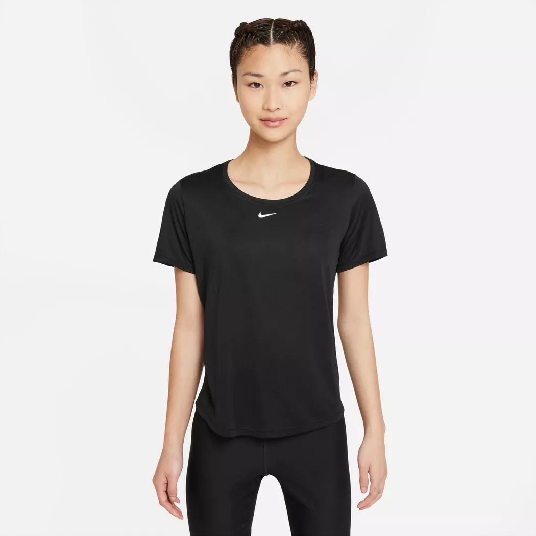 Lauftop NIKE "W NK TEMPO DF SS TOP", Damen, Gr. XL, schwarz, reflective silv, Obermaterial: 100% Polyester, Tops, sportliche Schnittform, reflektierendes Logo, atmungsaktiv 3