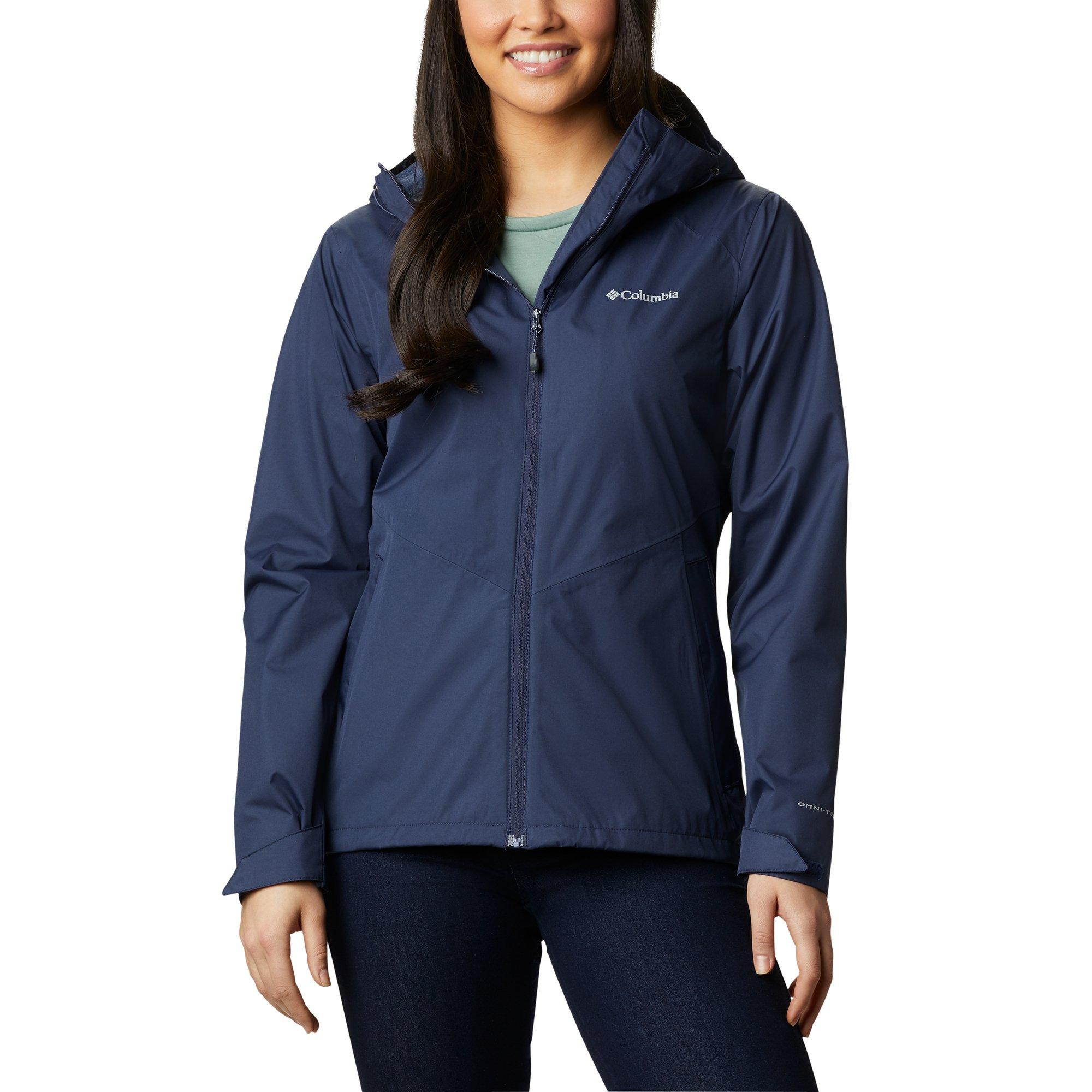 Image of Trekkingjacke Mit Kapuze Damen Marine L
