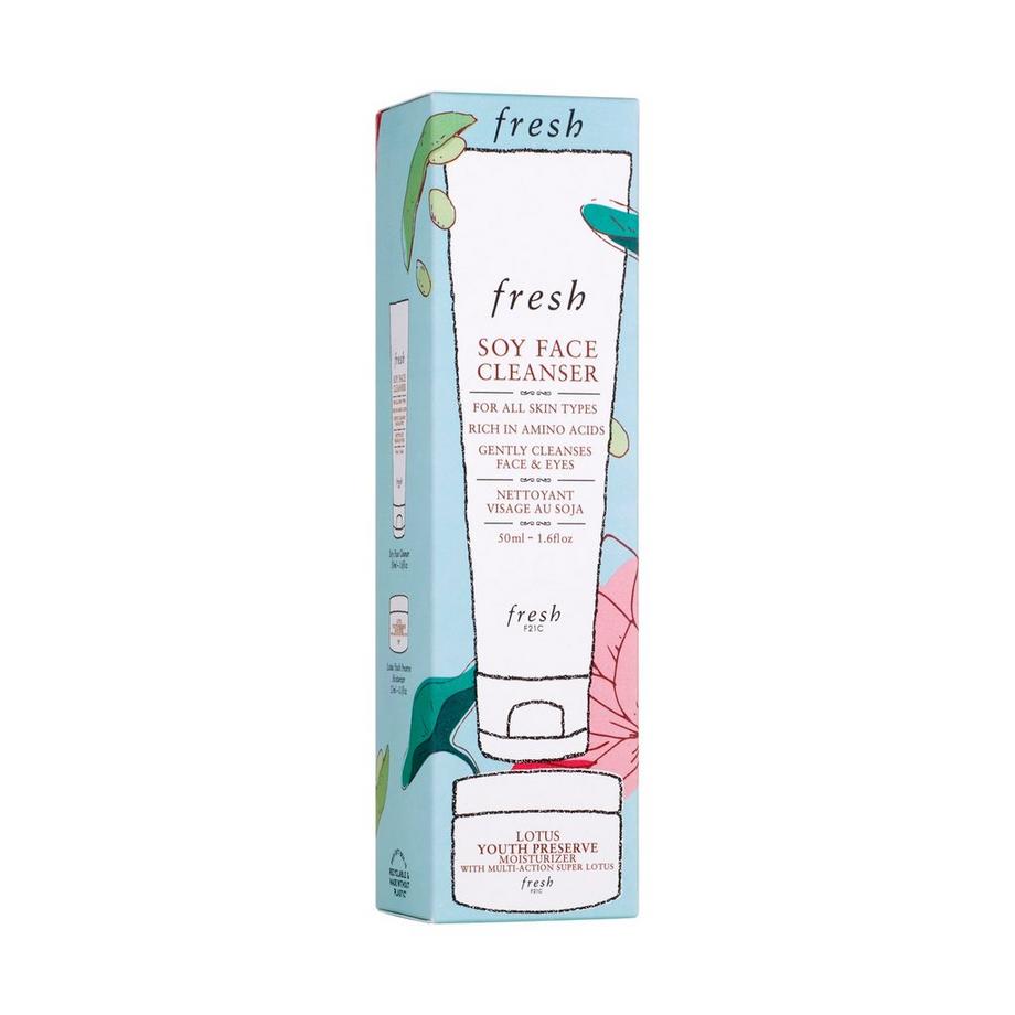 Fresh  Set Soy Face Cleanser + Lotus Face Cream 