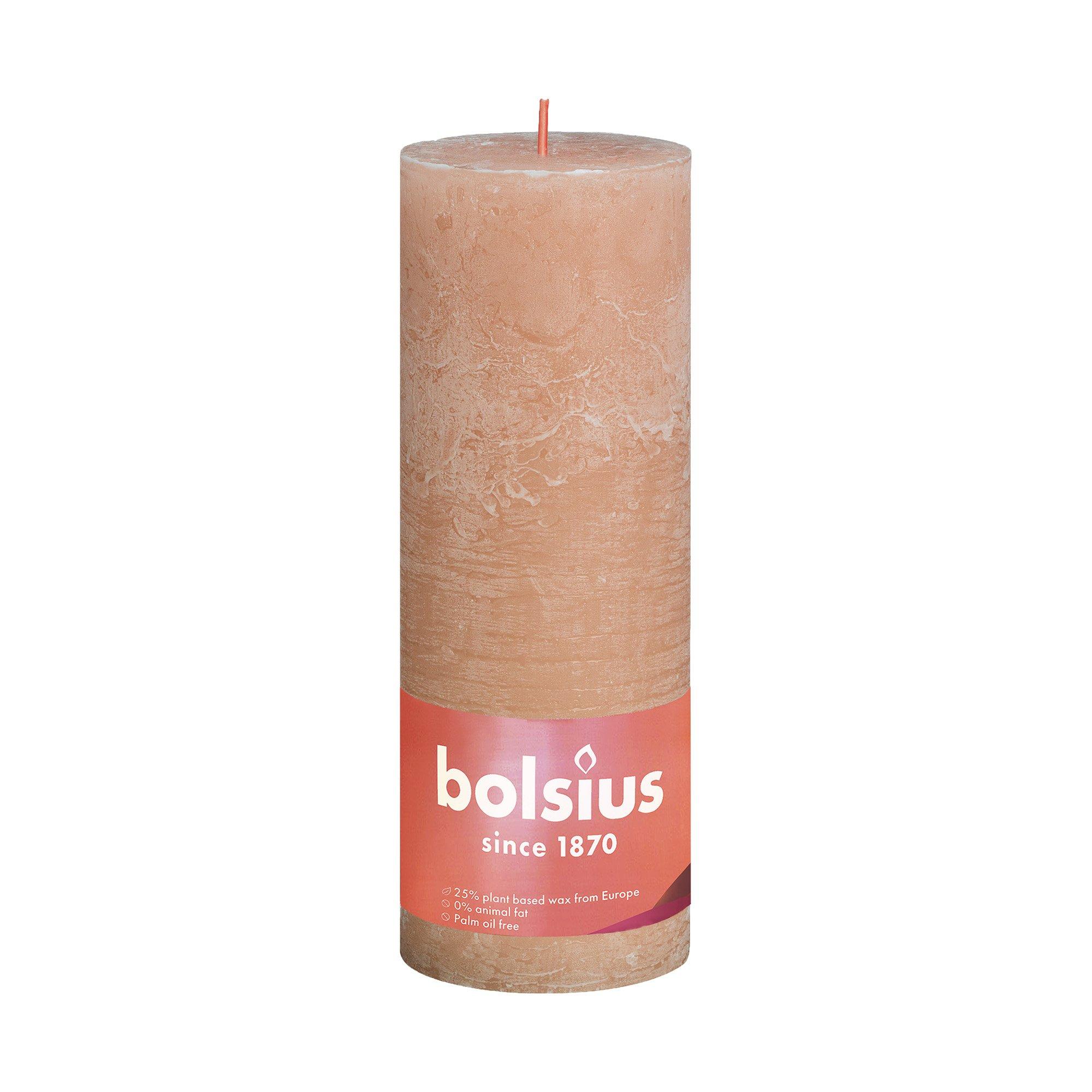 Image of bolsius Kerze Nebliges Rosa - 190X68MM