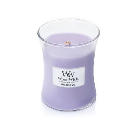 WoodWick Candela nel bicchiere Lavender Spa 