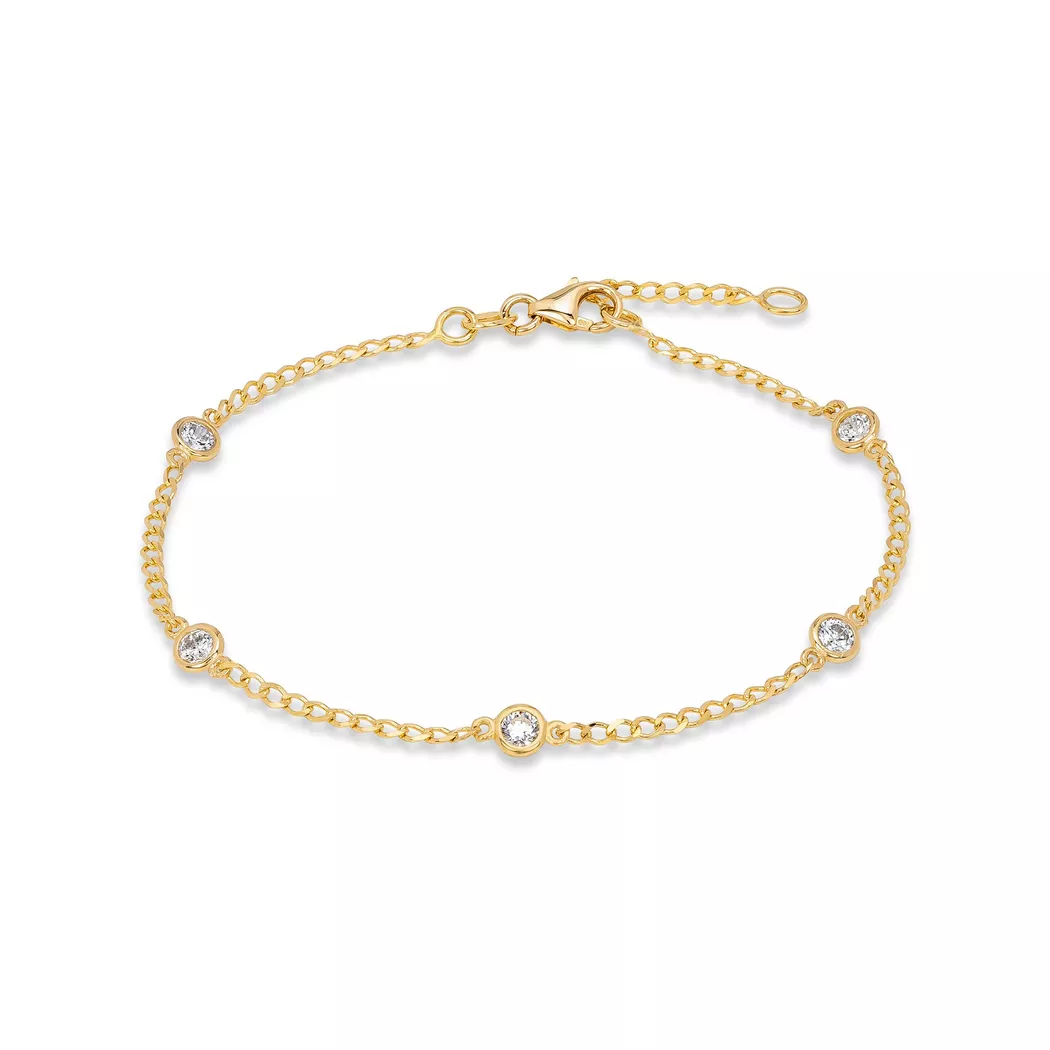 L' Atelier Gold 18 Karat by Manor - Armband, 58, Gelbgold