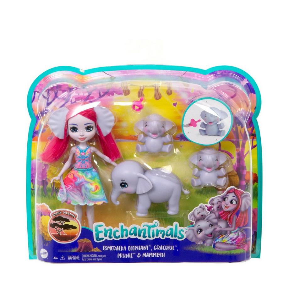 Enchantimals  Esmeralda Eléphant & Elephanteaux 