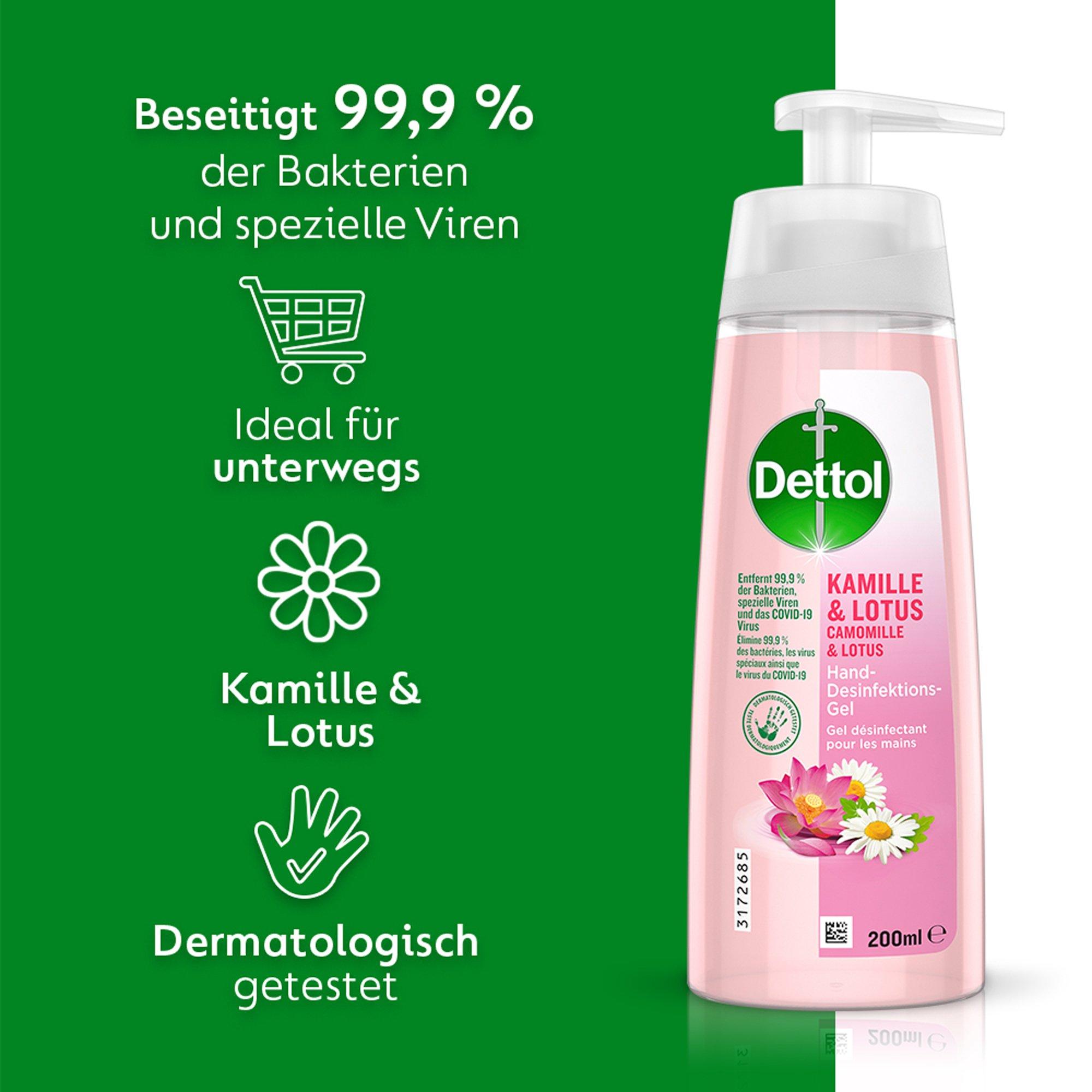 Dettol Kamille & Lotus Gel Désinfectant Pour Les Mains 