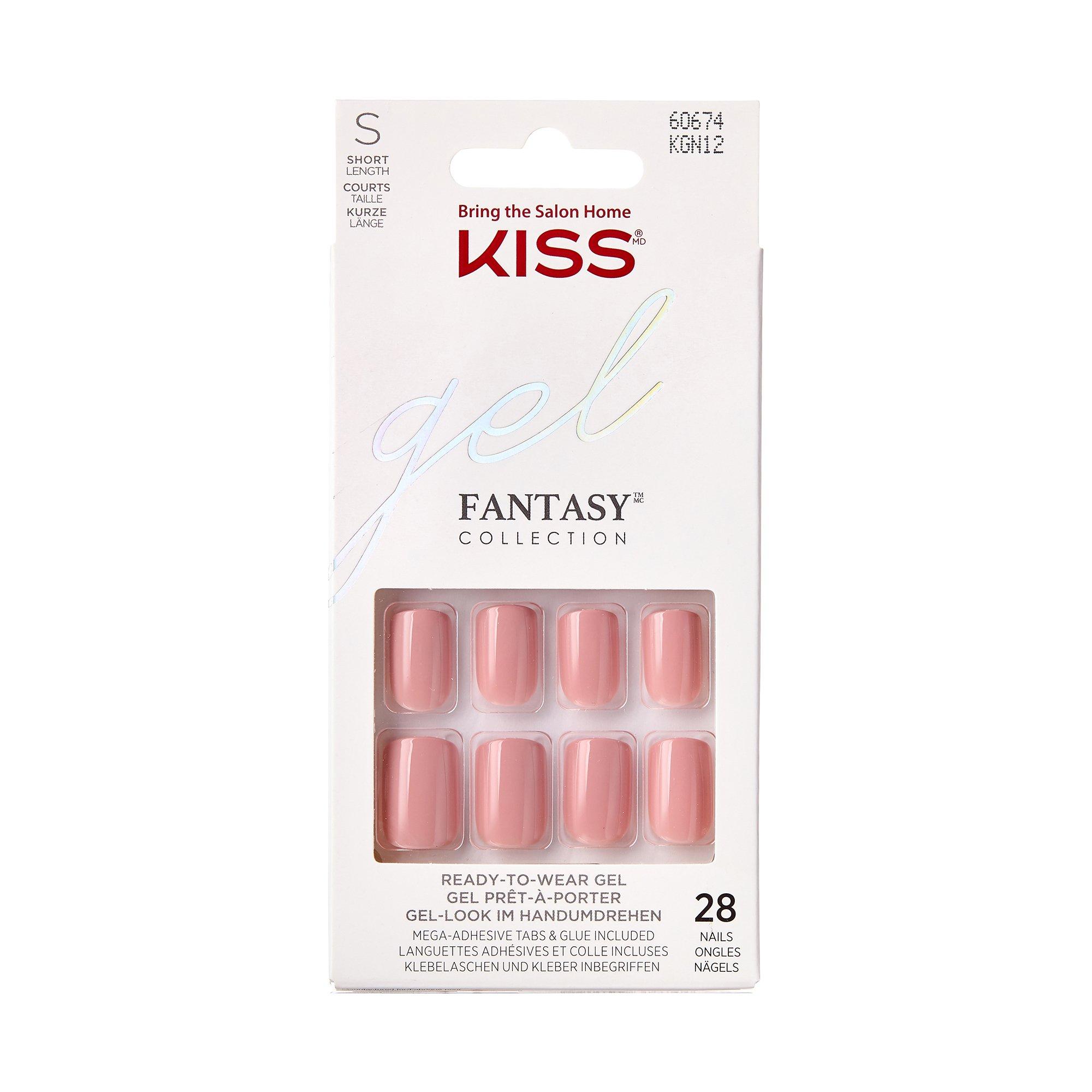 Image of Gel Fantasy Nails - Damen Dunkelrosa 28STK