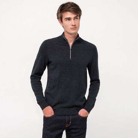Manor Man Cashmere Blend Stehkragen Pullover  