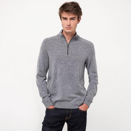 Manor Man Cashmere Blend Stehkragen Pullover  