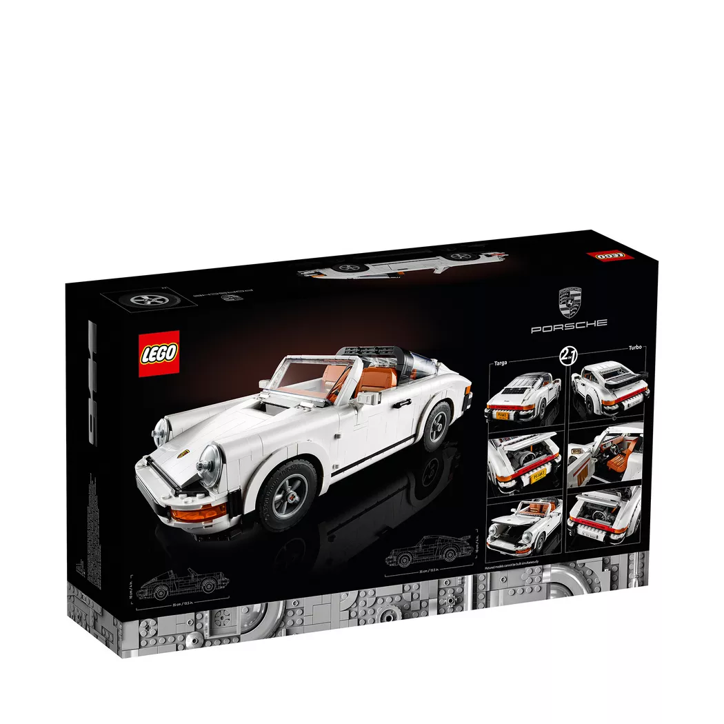 Lego Icons Porsche 911 (10295) – 2-in-1 Turbo & Targa Racing Car Model Kit for Adults, New(Outer Box Damaged)