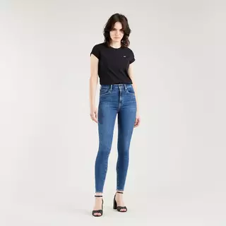 Levi's Jeans, Super Skinny Fit MILE HIGH Blau Denim Dunkel