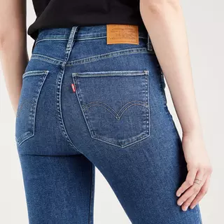 Levi's MILE HIGH Jeans, Super Skinny Fit Bleu Denim Foncé