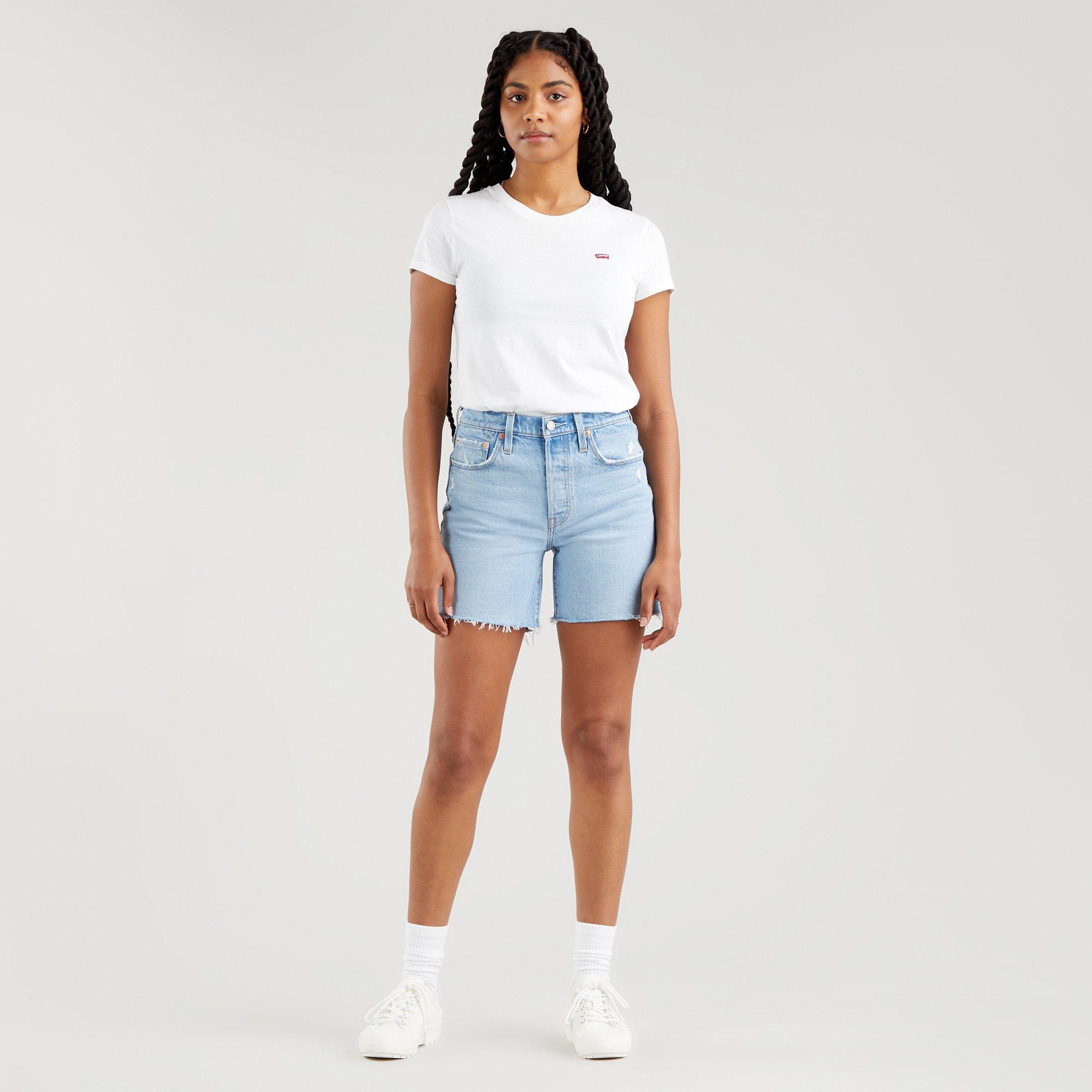 Image of Jeansshorts Damen Hellblau W25