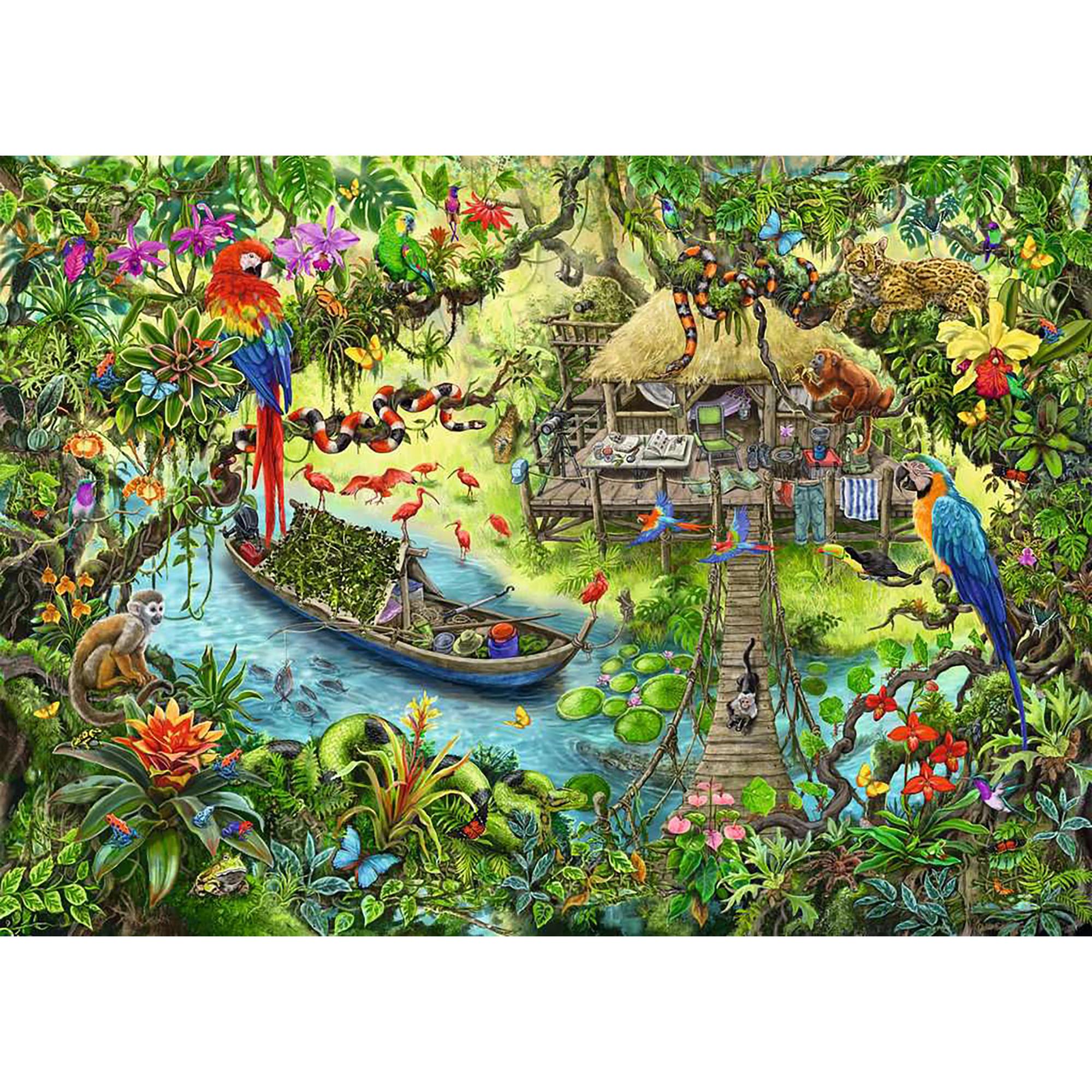 Ravensburger  Escape Puzzle Giungla, 368 pezzi 