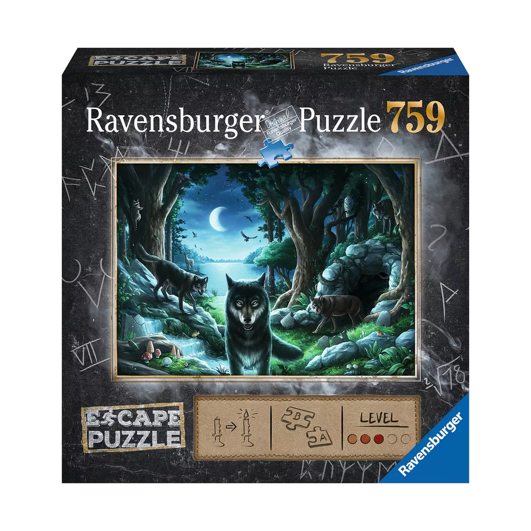 Ravensburger - Escape Puzzle Fluch der Wölfe, 759 Teile, Multicolor