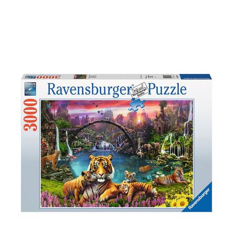 Ravensburger  Puzzle Tigre au paradis, 3000 pièces 