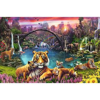 Ravensburger  Puzzle Tigre in paradiso, 3000 pezzi 