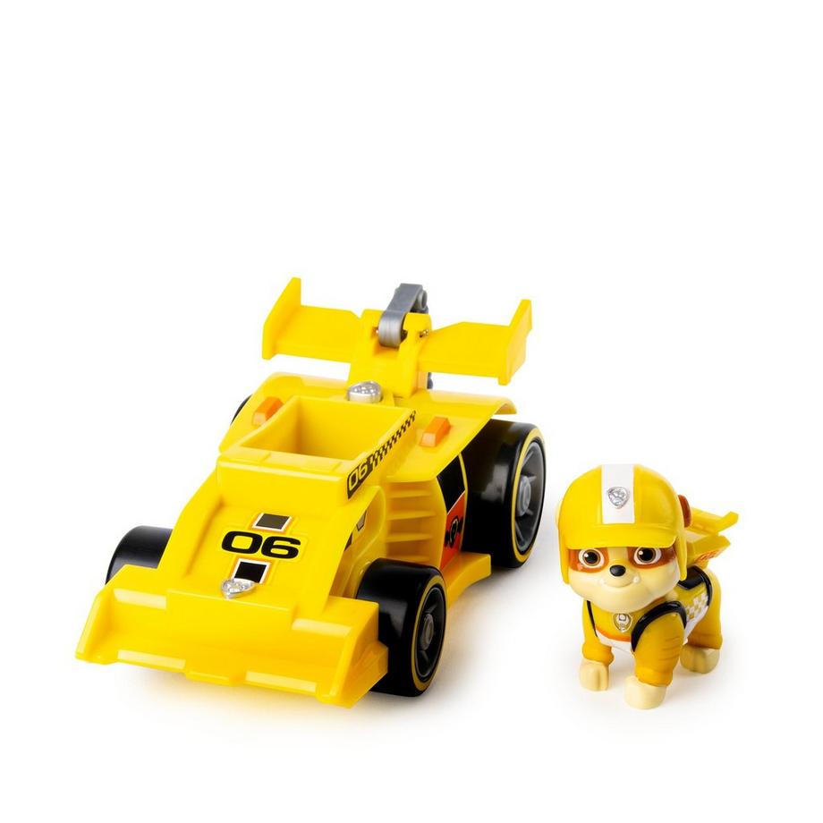 Spin Master  Paw Patrol Race & Go Deluxe Basis Fahrzeuge mit Figur (Ready, Race, Rescue), Zufallsauswahl 