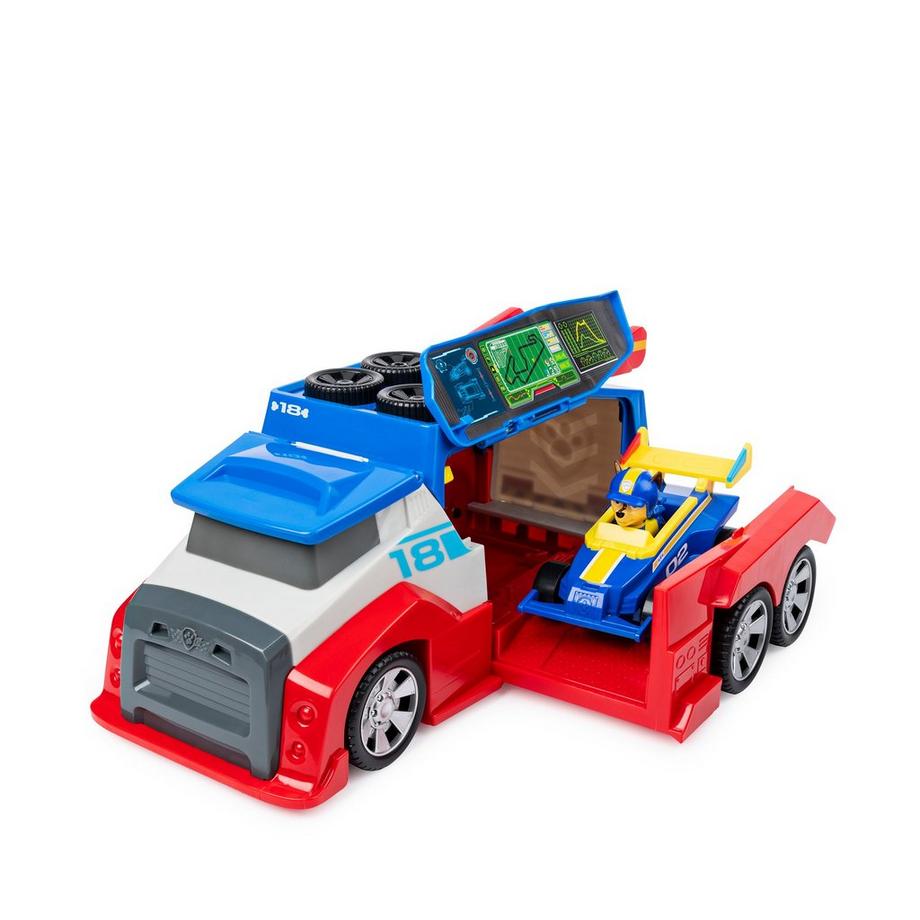 Spin Master  Paw Patrol Ready, Race, Rescue Mobile Pit Stop Team-Fahrzeug Inklusive Chase Figur & Fahrzeug 