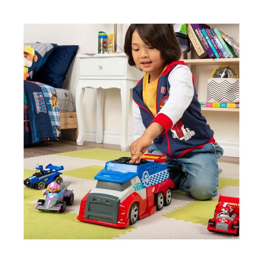 Spin Master  Paw Patrol Ready, Race, Rescue Mobile Pit Stop Team-Fahrzeug Inklusive Chase Figur & Fahrzeug 