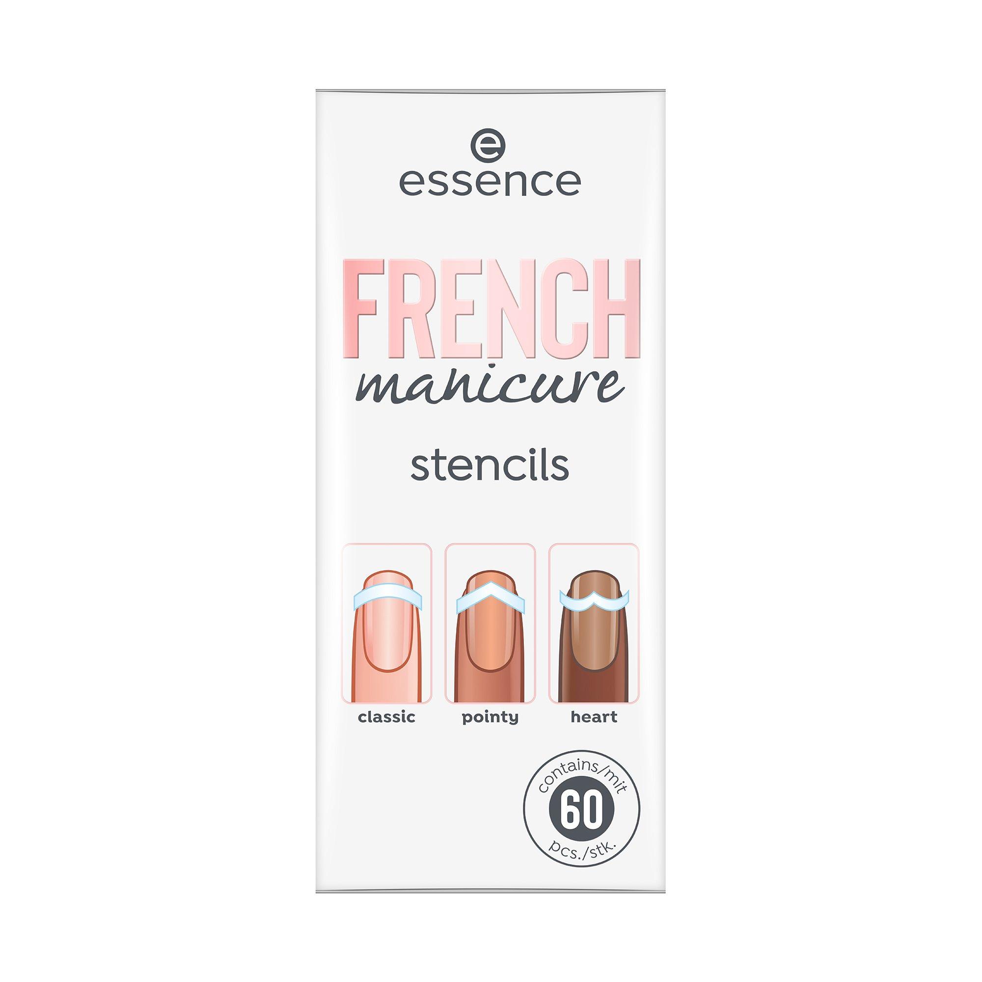 Image of essence French Manicure Stencils - 60 pezzi