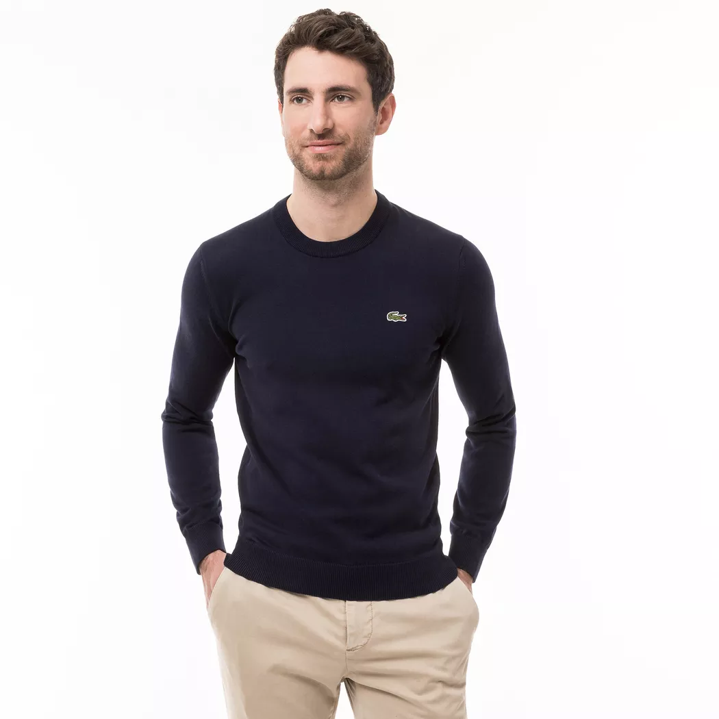Pull LACOSTE Homme couleur Bleu Marine 4 4