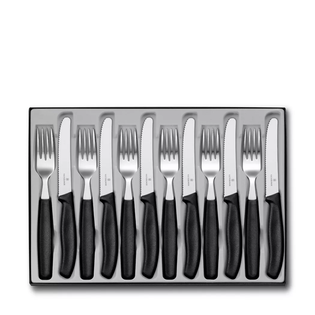 Victorinox - Kit de couteaux à steak, 11cm, Black
