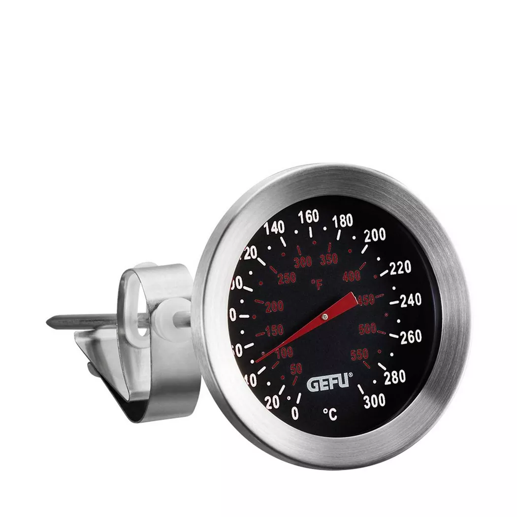 Gefu - Analoges Bratenthermometer, 14cm, Chrom