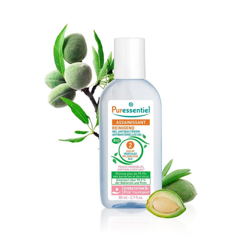 Puressentiel PURESSENTIEL GEL ANTIBAC sens. Haut 80ml Gel disinfettante mani Pelli Sensibili 